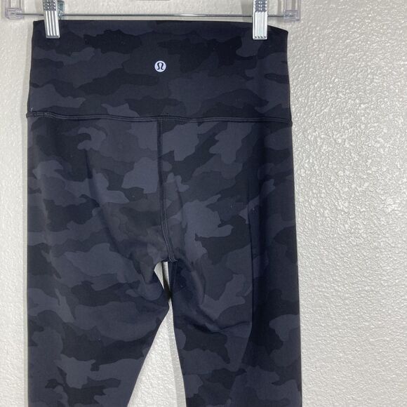 Lululemon Pants - Lululemon Pants Womens 6 Black Camo Align High Rise Leggings Yoga Athletic Gym